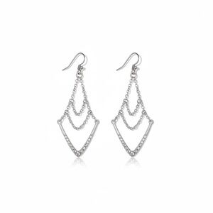 NWT‎ Area Stars Chic Chain Drop Earrings Brass Gold Plated